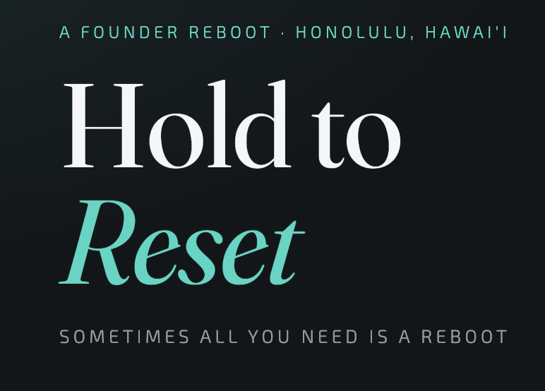 Hold to Reset